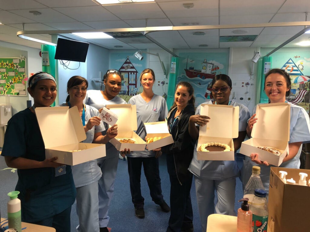 French patisserie Cocolico Pâtisserie is donating cakes to the staff at the Royal Berkshire Hospital in Reading, United Kingdom.