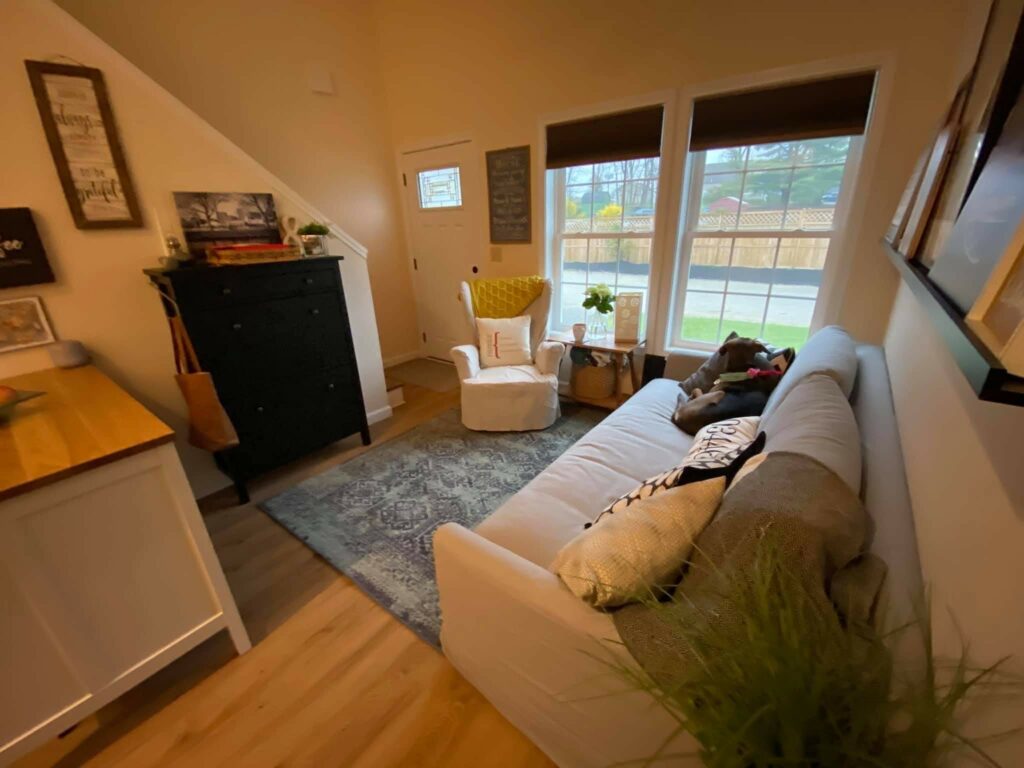 photo of living room in a tiny house