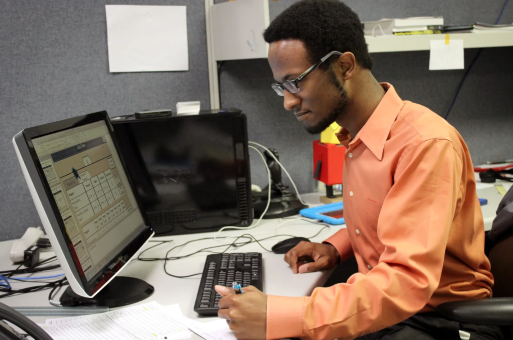 Profiled in an NPR feature about the benefits of hiring neuro-divergent workers, Gerald Franklin is a lead software developer who was diagnosed with autism as child. Credit: Gerald Franklin