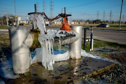 battery collective Picture of frozen pipes in the aftermath of the Texas power grid failure Credit: May-Ying Lam for The Texas Tribune