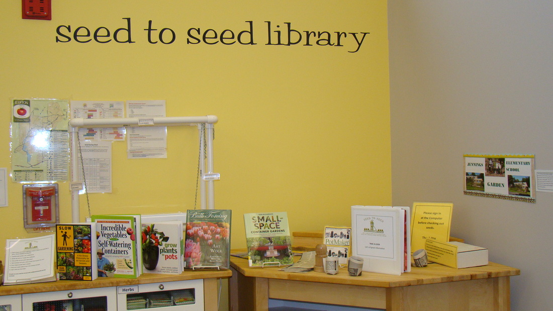 Fairfield Woods Seed-to-Seed Library is located in a local public library and has a garden on site that’s connected to a children’s learning center and the Square Foot Gardening Idea. Credit: Fairfield Woods Seed-to-Seed Library, Fairfield, CT | food insecurity