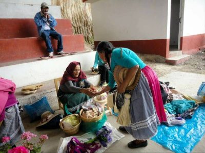 Latin American solidarity economies: Anti-capitalist bartering fairs like Mojtakuntani in Michoacan, Mexico (pictured) are one example of what Latin American solidaristic economies look like in practice. Image: Joaquina Flores